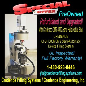 Cfs 1000mcms semi automatic filler preowned upgraded